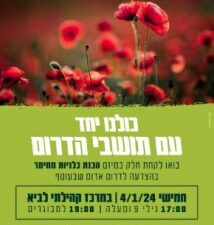 הכנת כלניות מחימר- שעה 19:00 מבוגרים