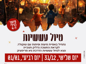 חנוכה- טיול עששיות 01.01