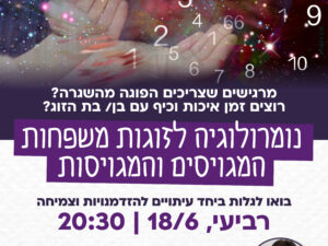סדנת נומרולוגיה לזוגות המגוייסים.ות