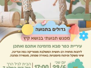 מפגש תנועתי בנושא קיץ