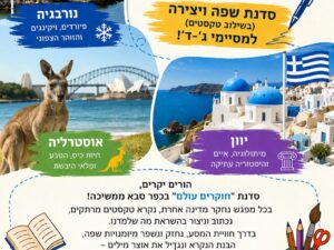 מפגשי הוראה מותאמת בשפה למסיימי כיתות ג'-ד'